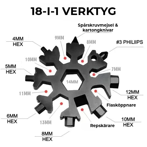Snöflinga™ 18-i-1 Multiverktyg