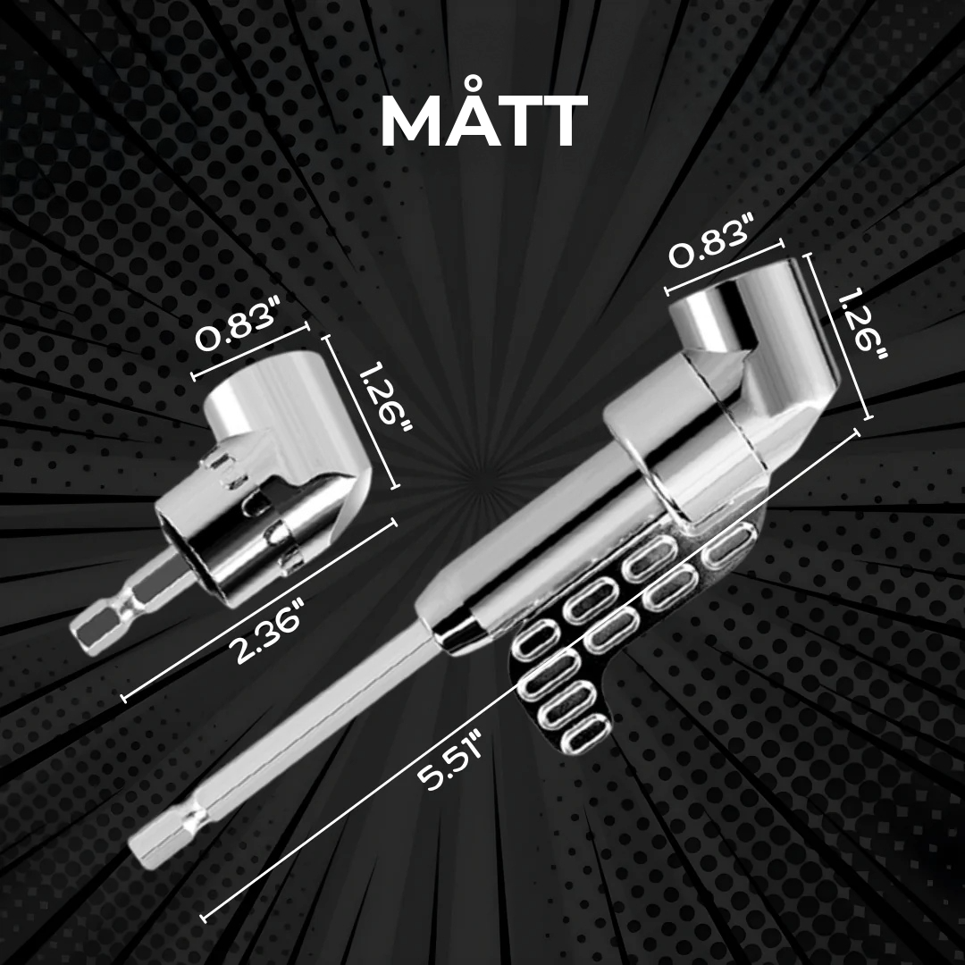 Set med 2 vinkelborrar