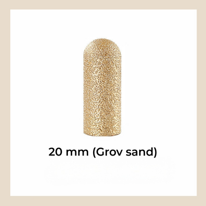 Vakuumlödd, slipande rund sliphuvud