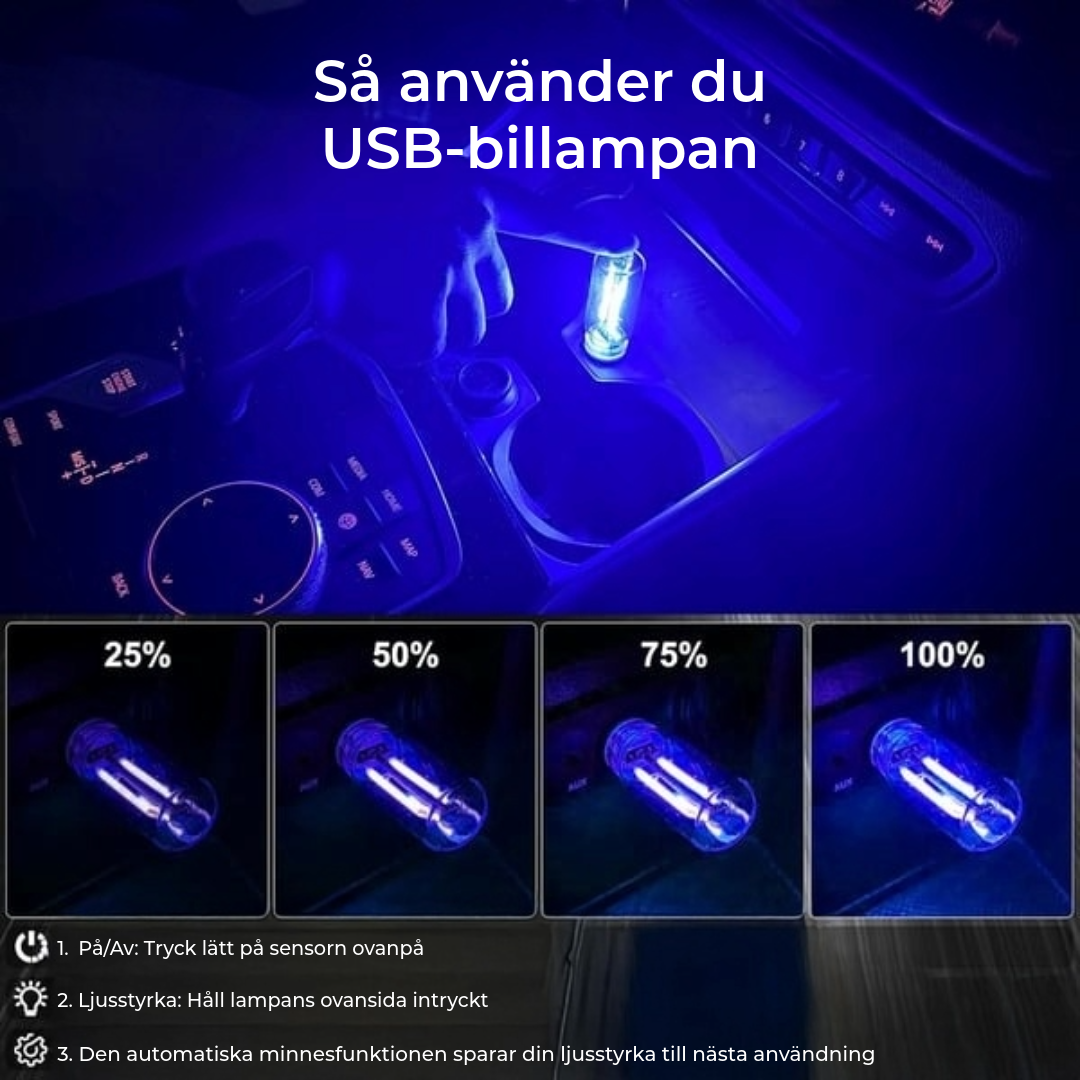 USB-glödlampa för bil