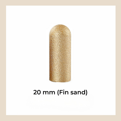 Vakuumlödd, slipande rund sliphuvud