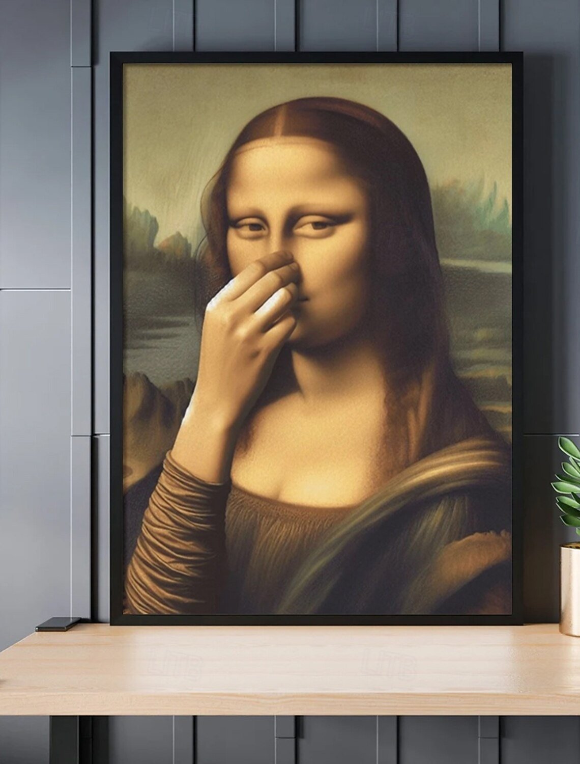 Roligt Mona Lisa-konstverk