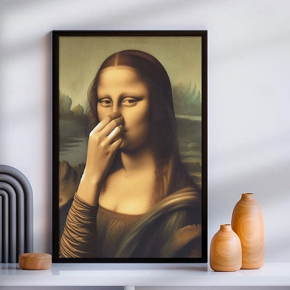 Roligt Mona Lisa-konstverk