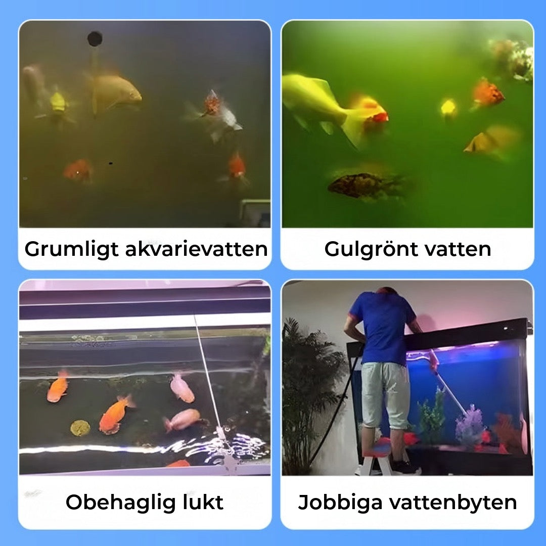 Vattenreningstabletter för akvarier