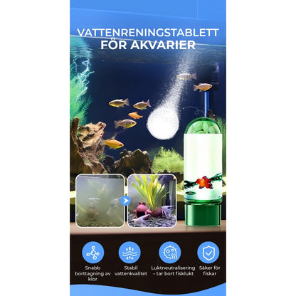 Vattenreningstabletter för akvarier