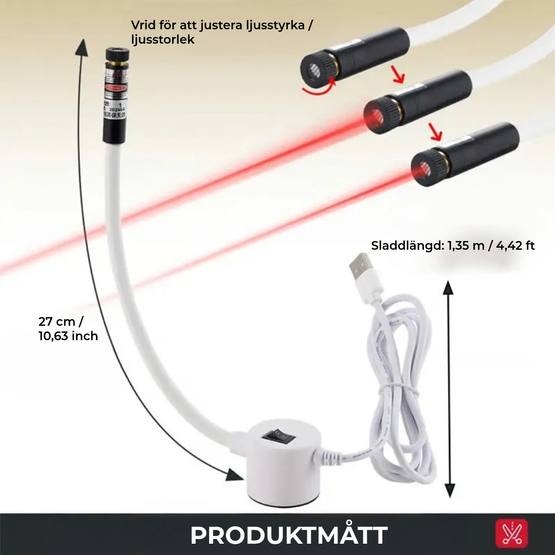 StitchLaser™ – Precisionsguide för symaskiner
