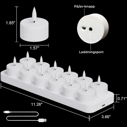 Uppladdningsbara LED-ljus