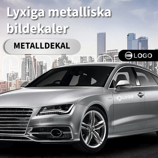 Lyxiga metallbilklistermärken