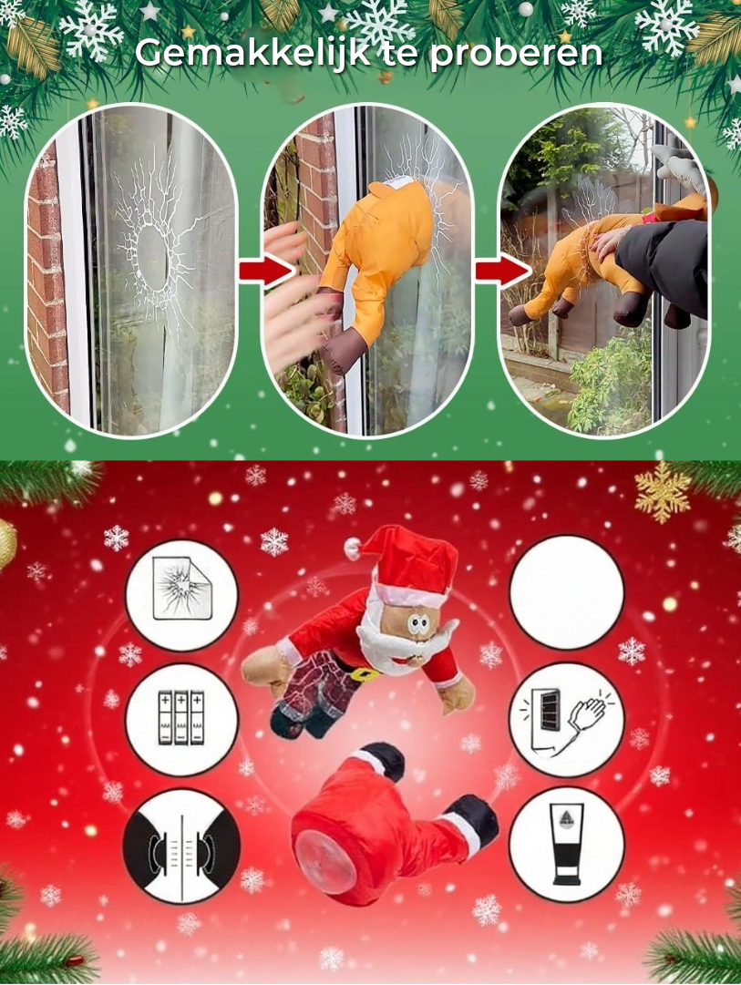 Kraschande Tomte och Ren