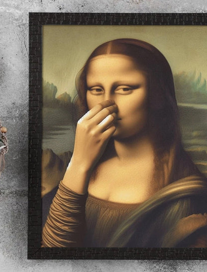 Roligt Mona Lisa-konstverk