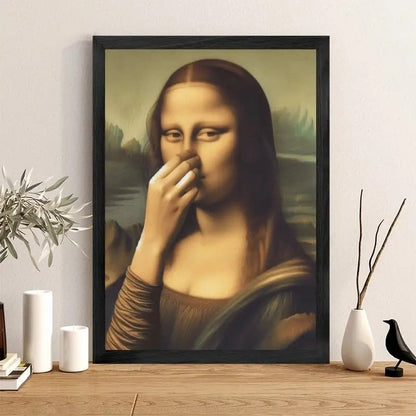 Roligt Mona Lisa-konstverk