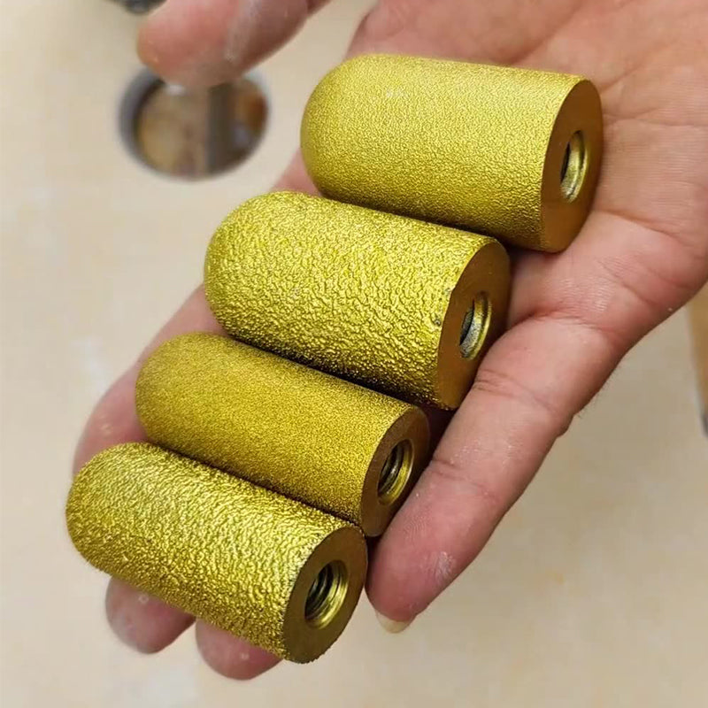 Vakuumlödd, slipande rund sliphuvud